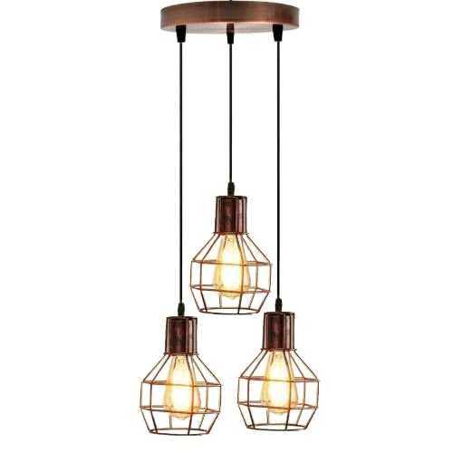 Industrielle Vintage-Deckenleuchte~3466