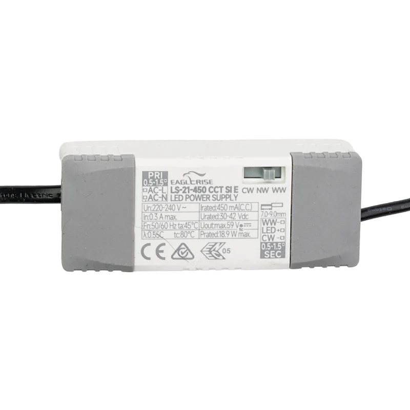 LED Einbauleuchte CCT Downlight, 18 W, 2700–6500 K, IP65, CRI90