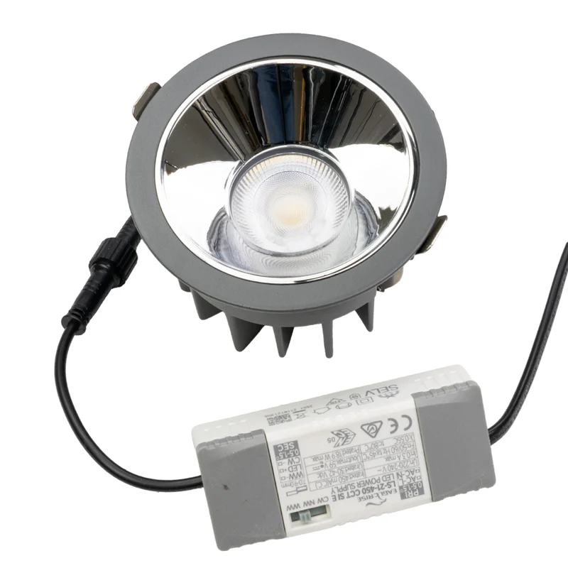 LED Einbauleuchte CCT Downlight, 18 W, 2700–6500 K, IP65, CRI90