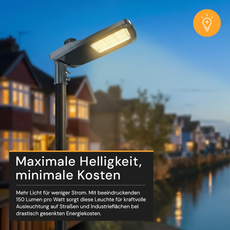 LED-Straßenleuchte PRO, 30 W, 4500 lm, 3000 K (warmweiß), IP66, SOSEN Driver, LUMILEDS LED