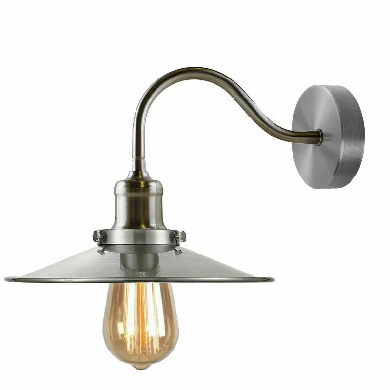 LEDSONE Vintage Wandlampe Ø22cm Metall Industrie ~ 3435