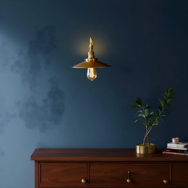 LEDSONE Vintage Wandlampe Ø22cm Metall Industrie ~ 3435