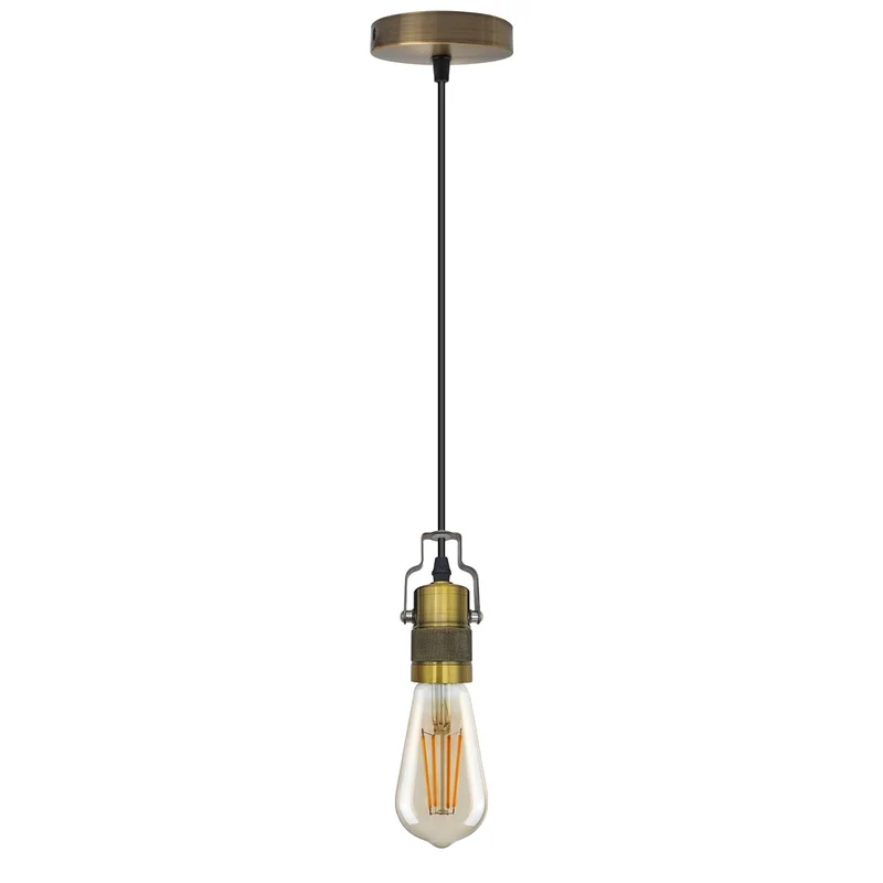 Retro Deckenlampe Vintage Pendelleuchte E27 Fassung Lampe ~3434