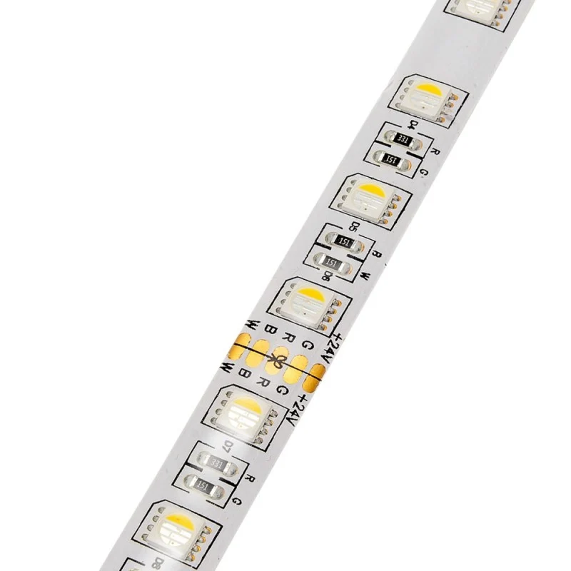 LED-Streifen, 8000 lm, 24V, RGB+warmweiß, 60 LEDs/m, IP54, 5m