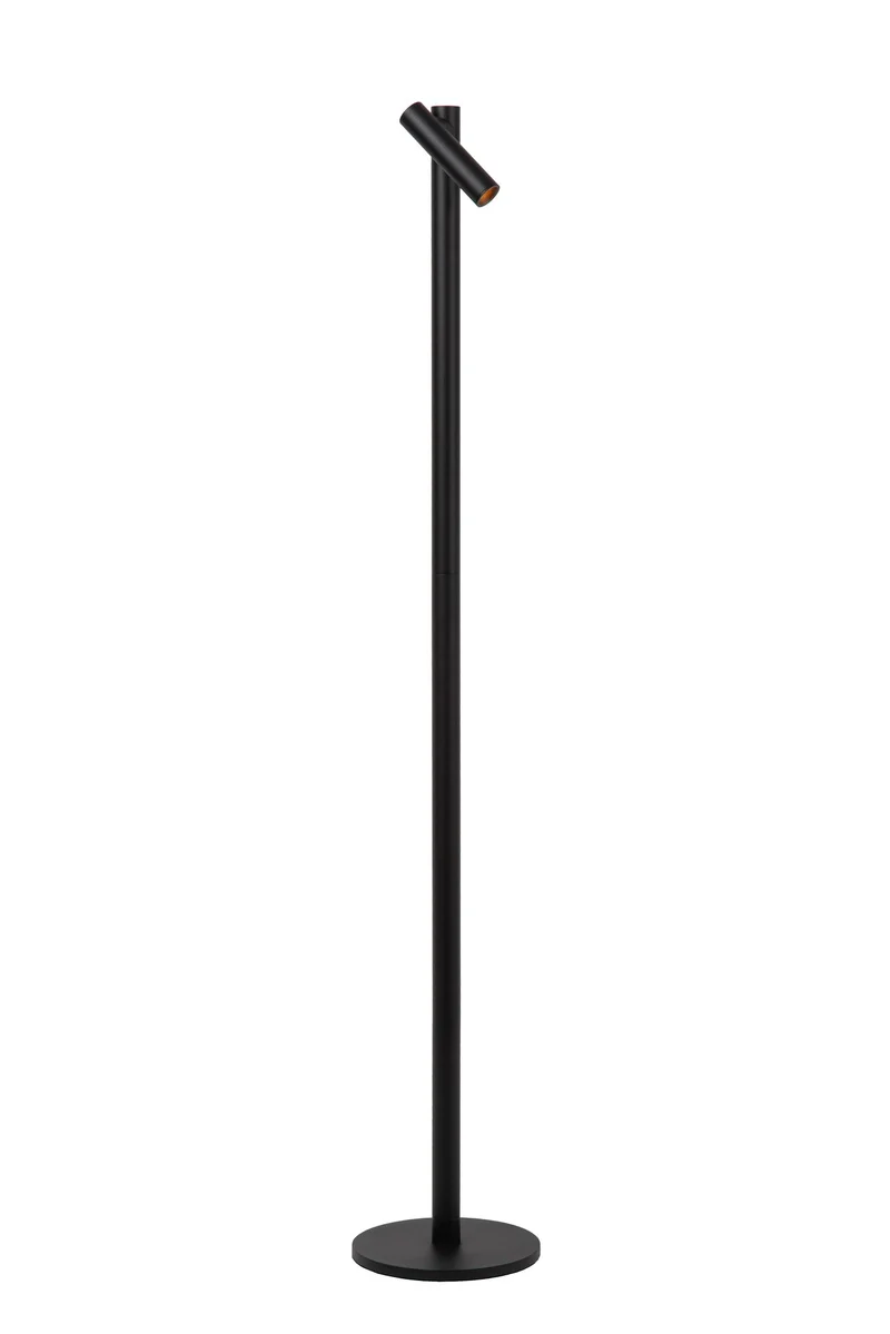 LED-Stehleuchte Antrim mit Lesearm, Akku und Touchdimmer, Schwarz, 120cm