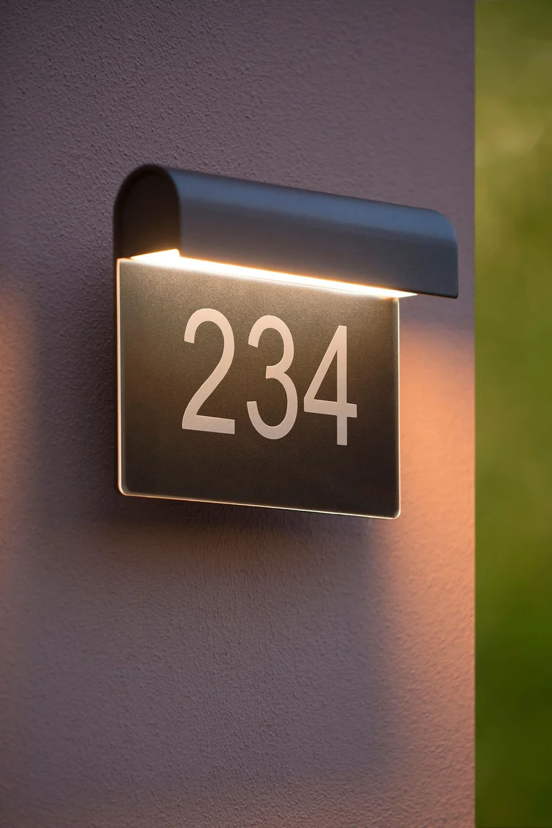 LED-Außenwandleuchte Thesi 3000K IP54 Schwarz