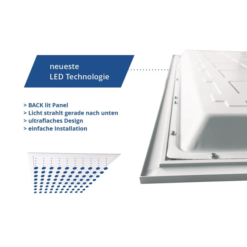 Backlight-LED-Panel, 60x60 cm, 25 W, 4000 lm, 6000 K