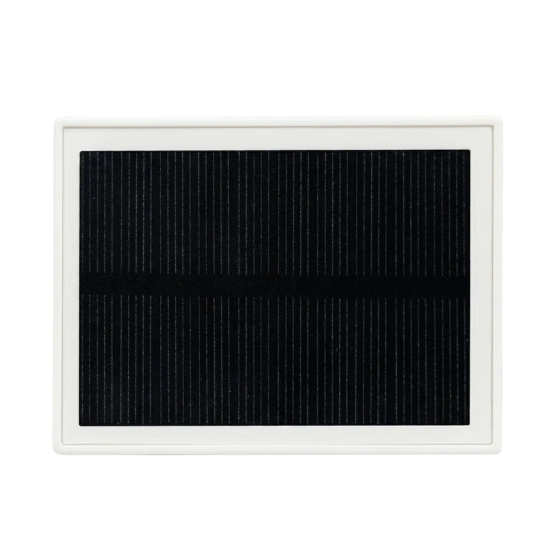 Solar LED Wandleuchte mit drehbarem Lichtkopf und Solarpanel, PIR-Sensor, IP65 und 3 CCT mit Akku, weiß