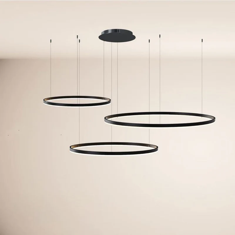 s.luce LED Ring Pendelleuchte 3-flammig Exzentrisch