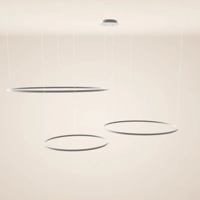 s.luce LED Ring Pendelleuchte 3-flammig Exzentrisch