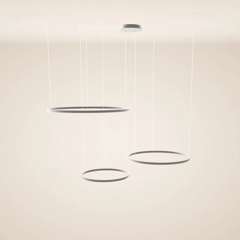 s.luce LED Ring Pendelleuchte 3-flammig Exzentrisch