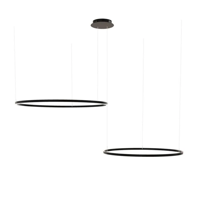 s.luce LED Ring Hängelampe 2-flammig Exzentrisch