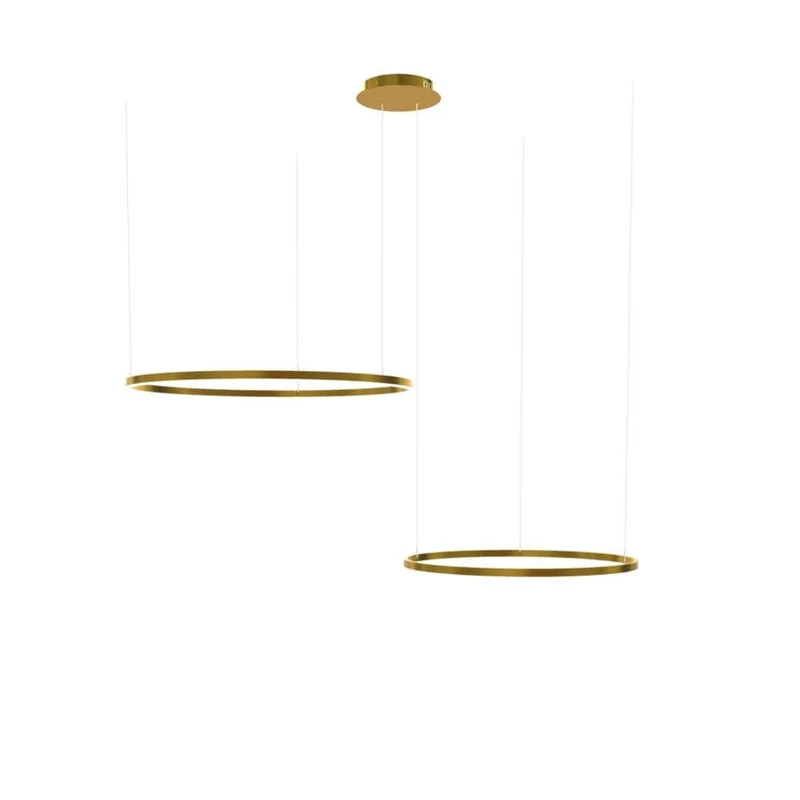 s.luce LED Ring Hängelampe 2-flammig Exzentrisch