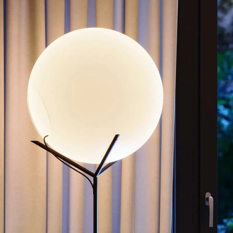 s.luce Stehleuchte Orb Poseidon mit Glaskugel 175cm