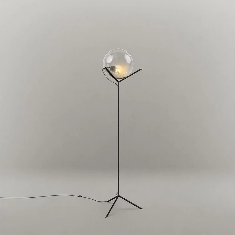 s.luce Stehleuchte Orb Poseidon mit Glaskugel 175cm