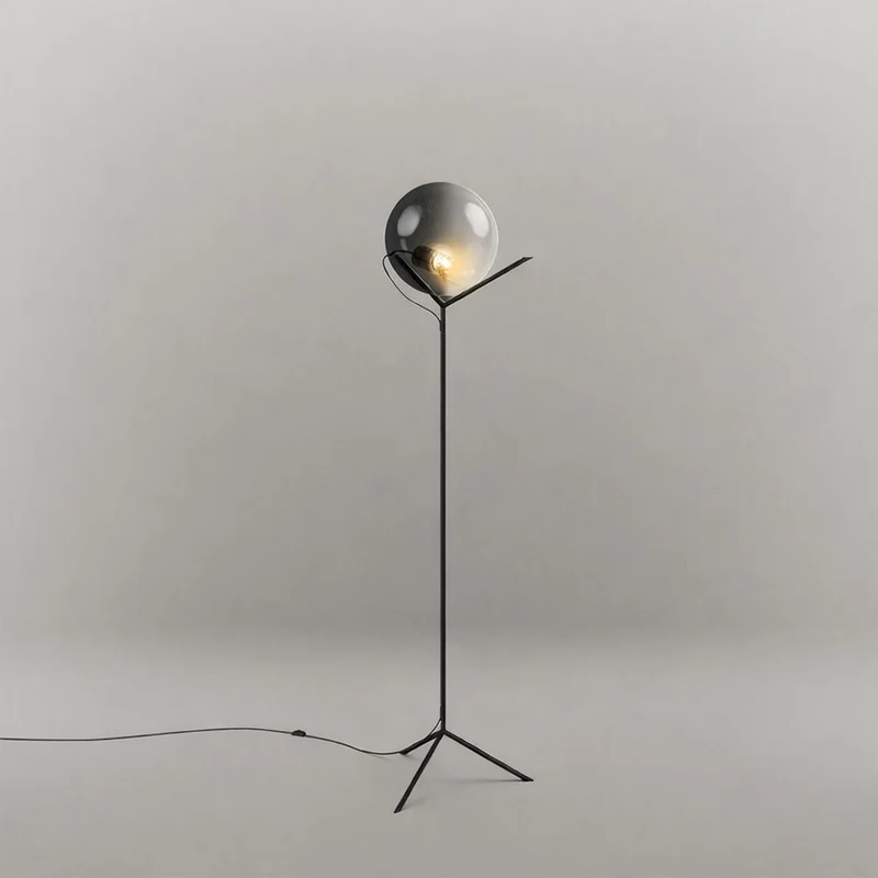 s.luce Stehleuchte Orb Poseidon mit Glaskugel 175cm
