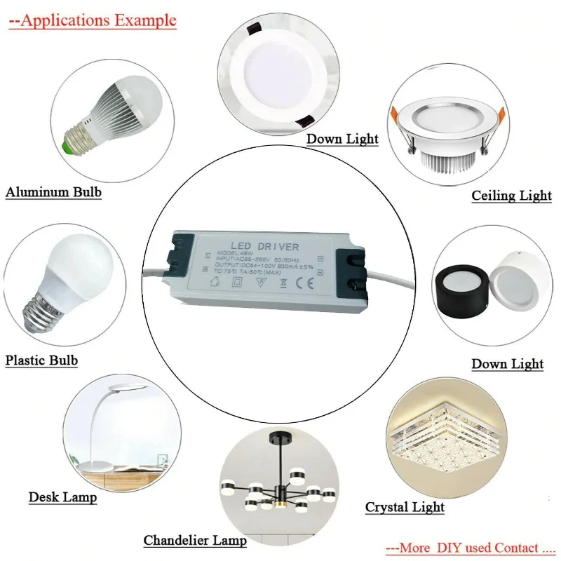LEDSONE LED Treiber 24W - Konstantstrom 600mA, High Power Trafo ~3456
