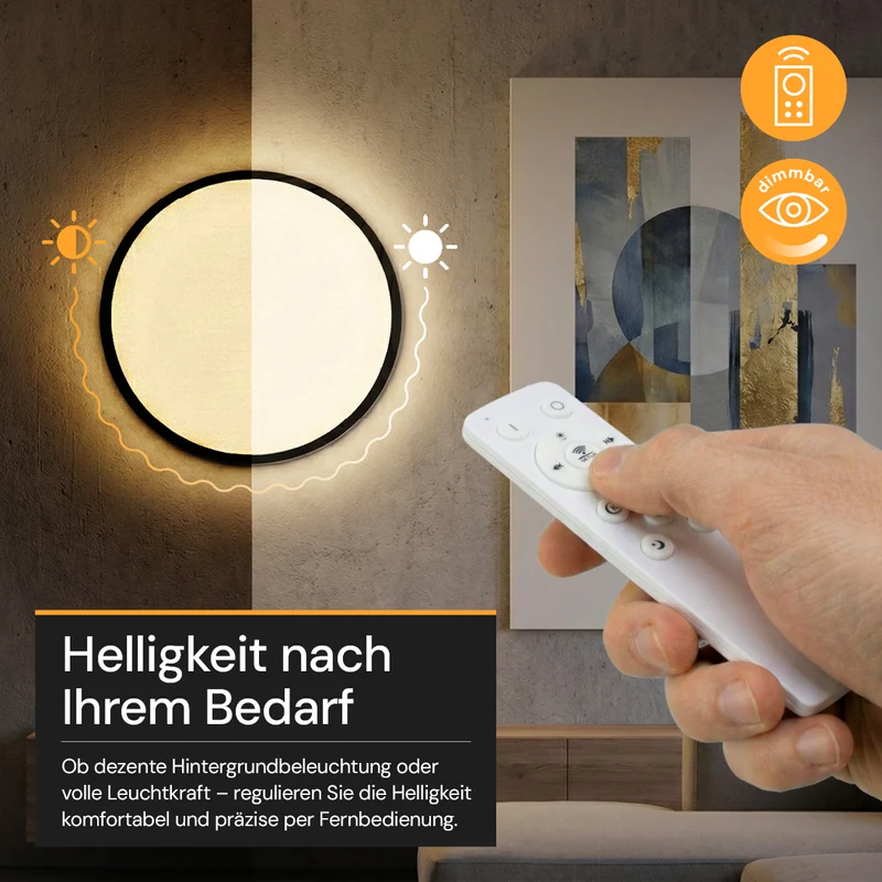 LED Panel mit Fernbedienung, 42 W, 4200 lm, 3000–6500 K