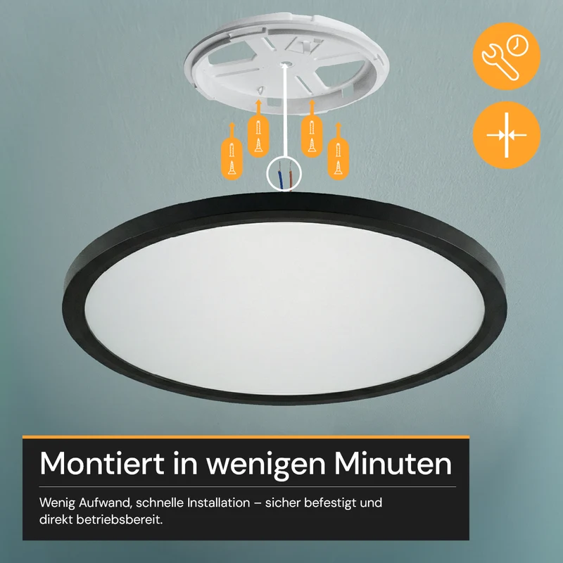 LED Panel mit Fernbedienung, 42 W, 4200 lm, 3000–6500 K