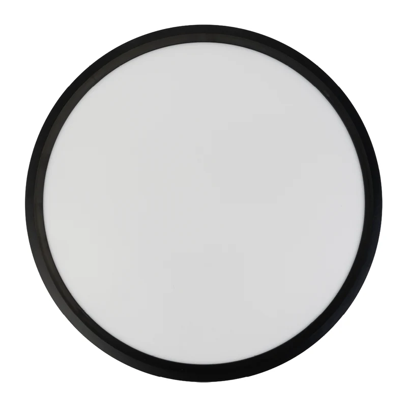 LED Panel, Ø50 cm, schwarz, rund, 42 W, 4200 lm, Lichtfarbe einstellbar 3000 – 6500 K, Slim Design