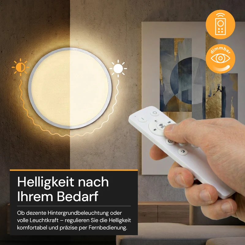 LED Panel mit Fernbedienung, 42 W, 4200 lm, 3000–6500 K