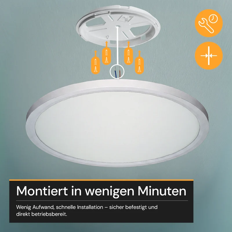 LED Panel mit Fernbedienung, 42 W, 4200 lm, 3000–6500 K