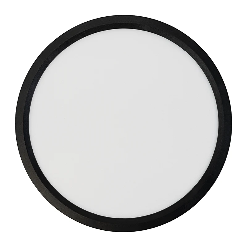 LED Panel, Ø30 cm, schwarz, rund, 22 W, 2200 lm, Lichtfarbe einstellbar 3000 – 6500 K, Slim Design