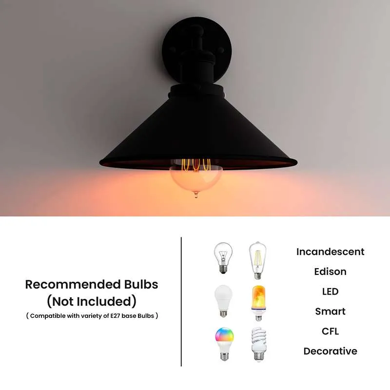 Modern schwarz wandlampe für Wohn & Esszimmer ~3530