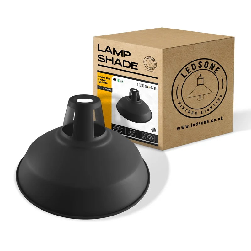 Lampada Sospensione Industriale Gialla Fessura Retrò E27 B22 ~3424
