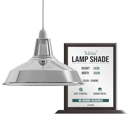 Lampada Sospensione Industriale Gialla Fessura Retrò E27 B22 ~3424