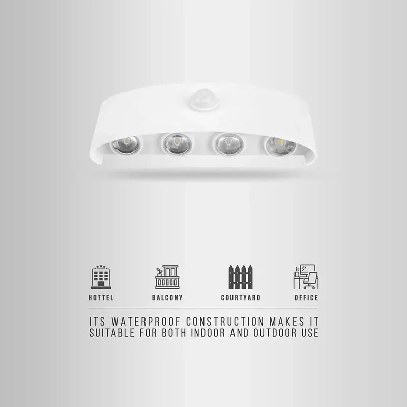 LED Wandleuchte Up/Down Sensor Außenwandlampe IP44 ~3391