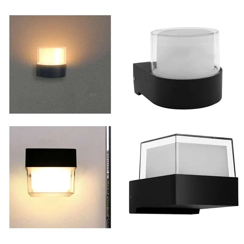LED Außenwandleuchte IP54 Rund für Haus & Garten | 7W ~3390