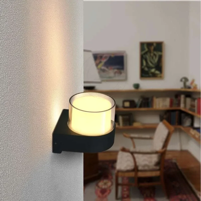 LED Außenwandleuchte IP54 Rund für Haus & Garten | 7W ~3390