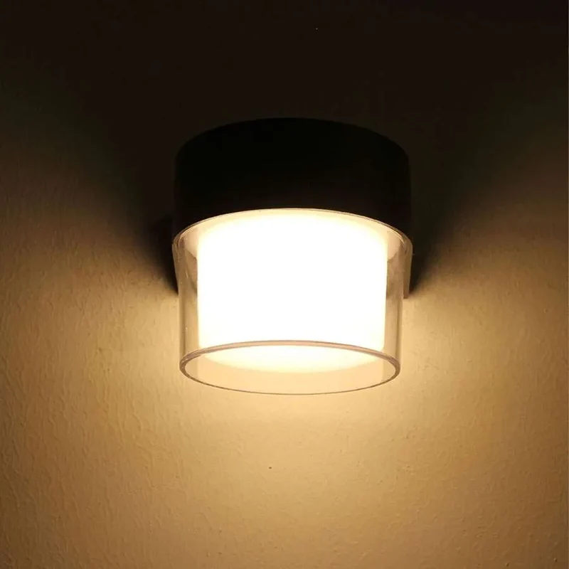 LED Außenwandleuchte IP54 Rund für Haus & Garten | 7W ~3390
