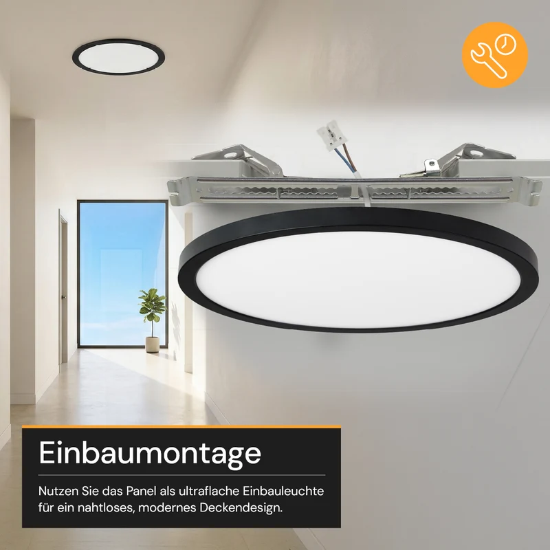 LED Einbauleuchte, 24 W, 2400 lm, 5CCT, 2700–5700 K