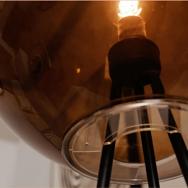 s.luce Dreibein-Stehleuchte Orb Tripod 160cm mit Glaskugel