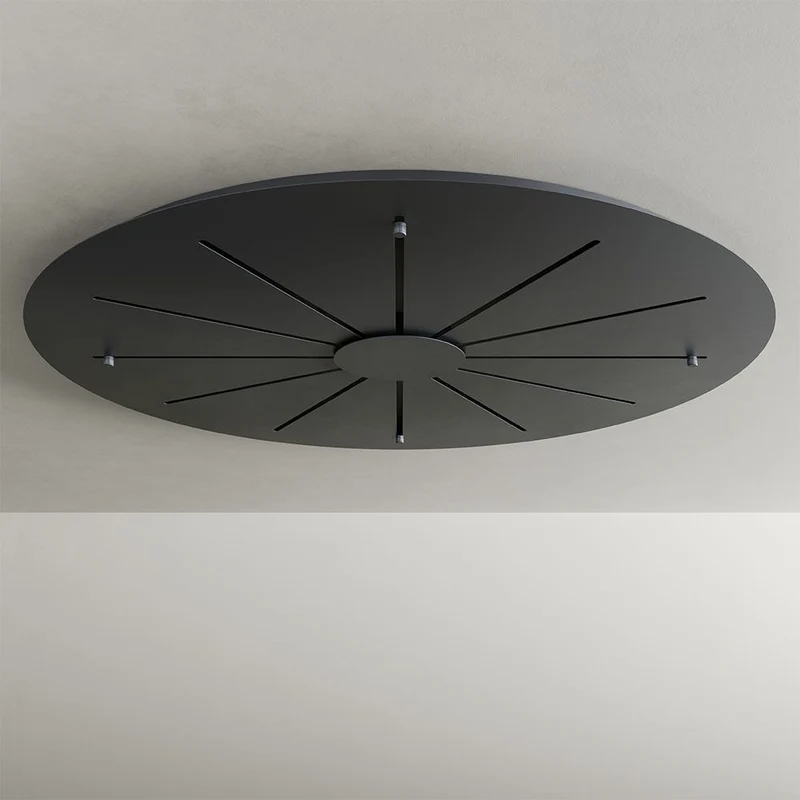 s.luce Galaxy XXL LED Galerielampe 8-flammig Ringleuchte Glaskugeln