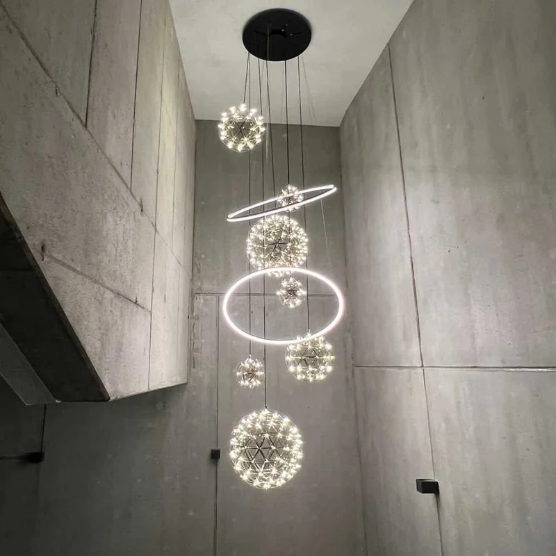 s.luce Fusion XXL Galerieleuchte 8-flammig LED-Ring
