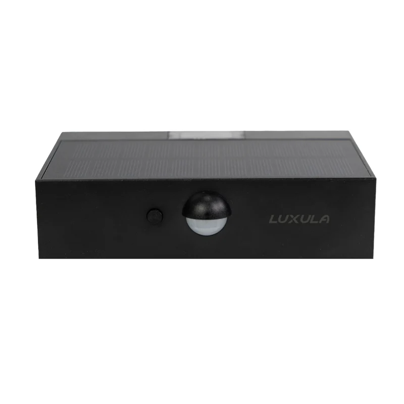 Solar LED Wandleuchte Up/Down, PIR-Sensor, IP65, warmweiß (3000 K), mit Akku