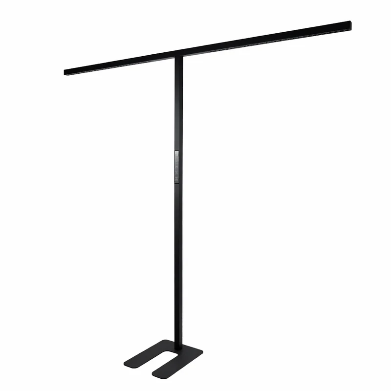 LED-Büro-Stehleuchte, Up/Down, UGR<16, CRI98, dimmbar, 90 W, 1940 x 40 x 2040 mm, 5000 lm, schwarz