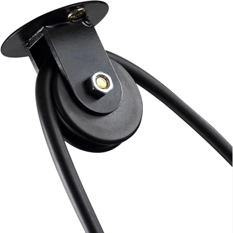 Riemenscheibe Pendelleuchte Schwarz 2m Verstellbares Kabel~3335