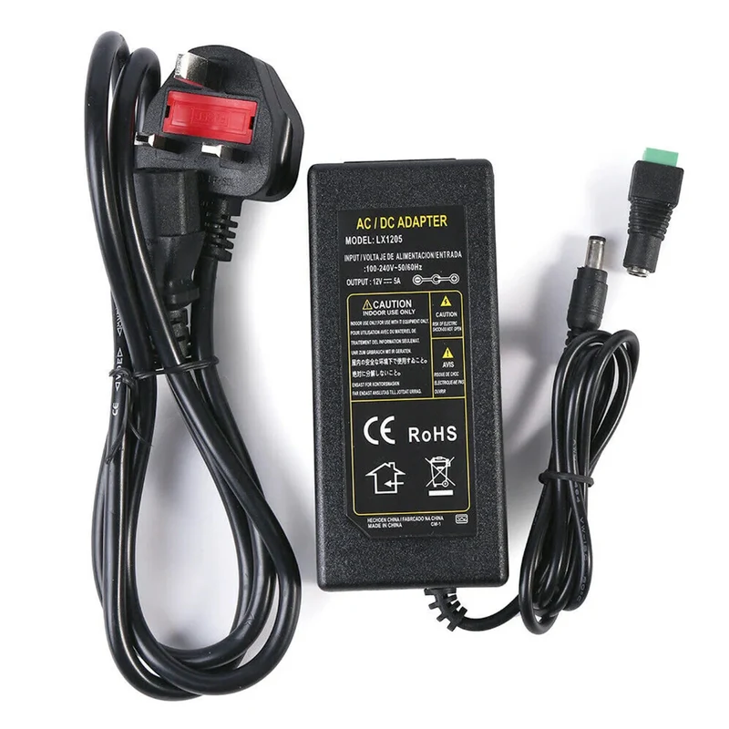 12V 8A Netzteil & 1 Splitter Kabel Netzteil Stecker ~3343