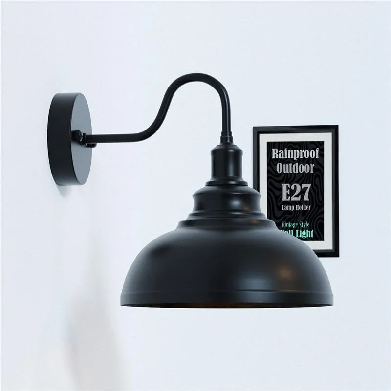 Schwanenhals Wandleuchte Vintage E27 Industrial Wandlampe~3339