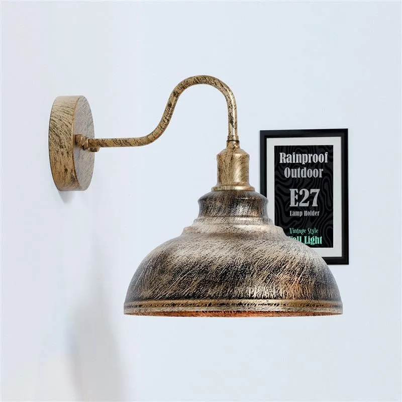 Schwanenhals Wandleuchte Vintage E27 Industrial Wandlampe~3339