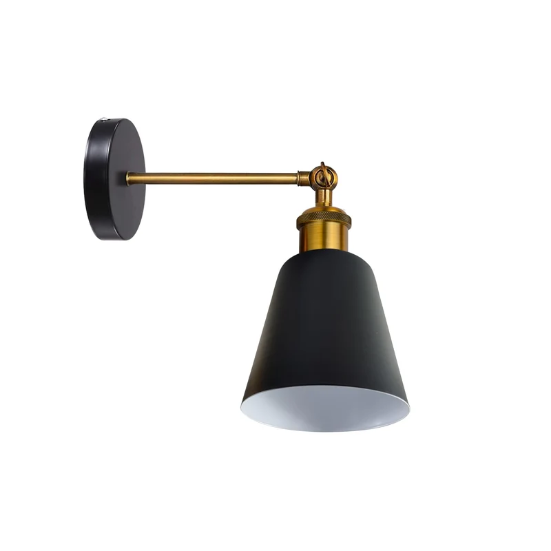 Wandlampe Industrial in Glockenform, schwenkbar E27 ~3382
