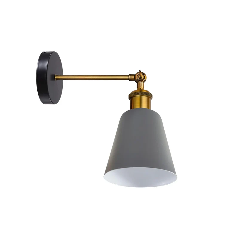 Wandlampe Industrial in Glockenform, schwenkbar E27 ~3382