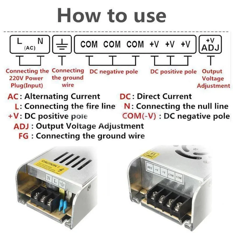 DC Schaltnetzteil 24V LED Trafo Netzteil DC 24V Netzadapter Driver ~3374