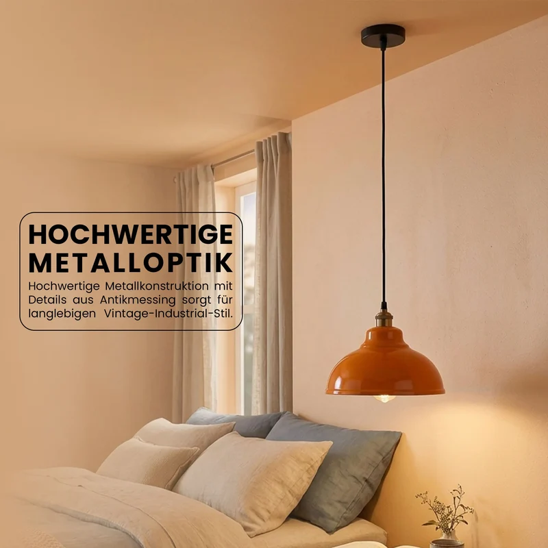 Retro Deckenlampe Vintage Pendelleuchte Hängelampe E27 | Ø 29cm ~ 3371
