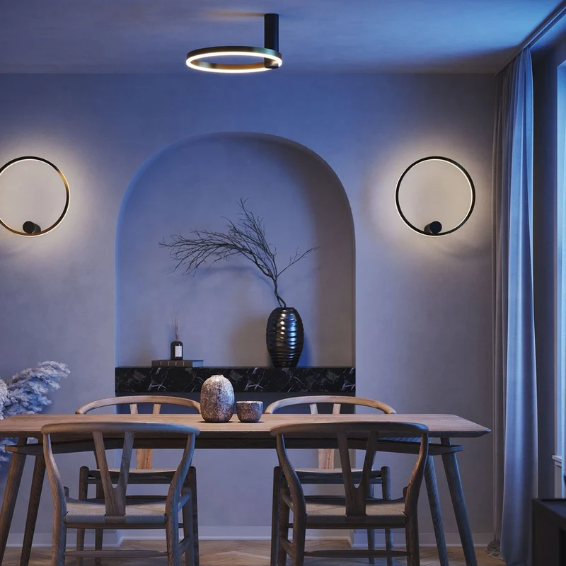 s.luce Ring Air LED Wand- & Deckenleuchte Ø 40cm rund indirekt