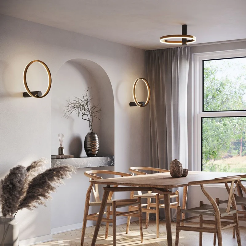 s.luce Ring Air LED Wand- & Deckenleuchte Ø 40cm rund indirekt